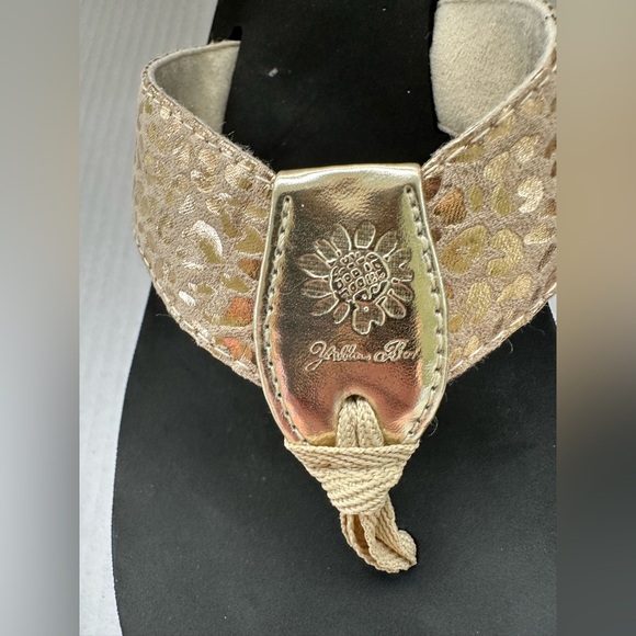 Yellow Box Black and Gold Sandals - Picture 10 of 13